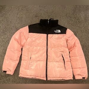 TheNorthFace Pink Black puffer